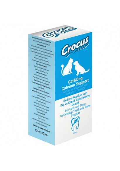 Crocus Kedi & Köpek Kalsiyum Destek 100ml 