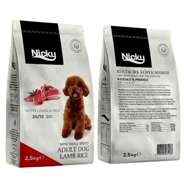 Mini Irk Kuzulu Köpek Maması - 2,5 Kg
