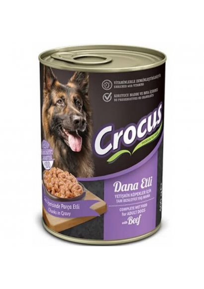 Crocus Dana Etli Köpek Yaş Maması 400 gr
