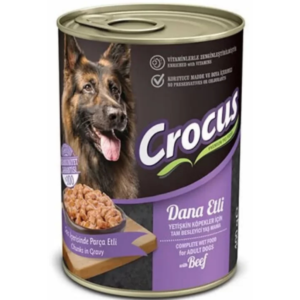 Crocus Dana Etli Köpek Yaş Maması 400 gr