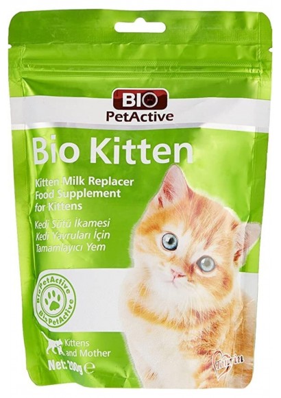Bio Kitten Milk Powder 200 Gr Yavru Kedi Süt Tozu